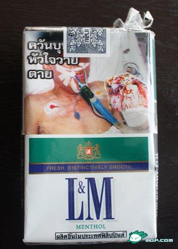 Warnings On Cigarette Packages. onto cigarette packs.